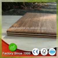 Exterior interior strand woven bamboo wood veneer panels