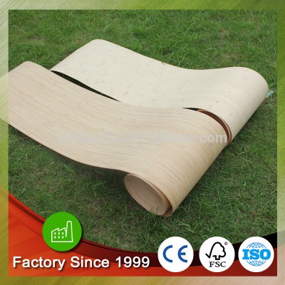 Bamboo veneer size 2500 x 430 mm x 0.5mm with FSC for furniture for skateboard longboard